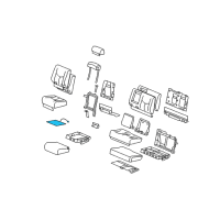 OEM Hummer H2 Heater Asm, Rear Seat Cushion Diagram - 19127755