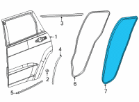 OEM 2021 Jeep Grand Cherokee L Rear Door Body Mounted Diagram - 68479381AA