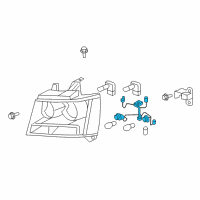 OEM Chevrolet Suburban 2500 Socket & Wire Diagram - 15950809