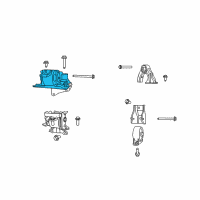 OEM 2008 Jeep Compass INSULATOR-Engine Mount Diagram - 5105489AK