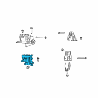 OEM 2007 Dodge Caliber INSULATOR-Engine Mount Diagram - 5105492AG