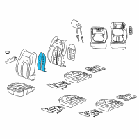 OEM 2020 Chrysler Voyager Pad-Seat Back Diagram - 68229491AB