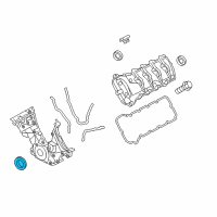 OEM 2022 Ford Explorer Front Cover Seal Diagram - XW4Z-6700-B