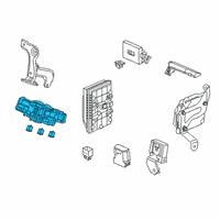 OEM 2020 Acura RDX Box Assembly, Dr Fuse Diagram - 38200-TJB-A11