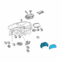 OEM Lexus RX450h Meter Assy, Combination Diagram - 83800-48S20