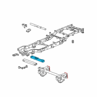 OEM 2008 Cadillac Escalade Transmission Crossmember Diagram - 10398965