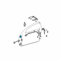 OEM 2005 Toyota RAV4 Upper Hinge Diagram - 68720-30080