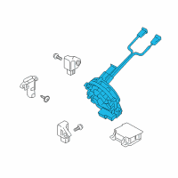 OEM 2018 Hyundai Santa Fe Sport Contact Clock Spring W/O Heated Steering Wheel Diagram - 93490-4Z120