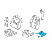 OEM 2020 Jeep Cherokee Element-Heated Seat Diagram - 68156877AE