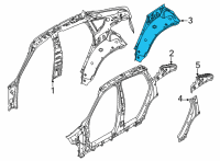 OEM 2022 BMW X6 WHEELHOUSE REAR, OUTER HALF Diagram - 41-00-9-498-779