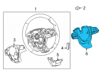 OEM 2022 Toyota Sienna Switch Assembly Diagram - 84250-08120-C1