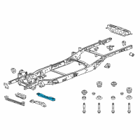 OEM 2020 Chevrolet Colorado Transmission Crossmember Diagram - 23294386