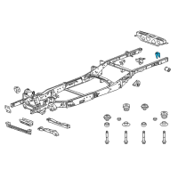 OEM 2017 Chevrolet Colorado Mount Bracket Diagram - 23133693