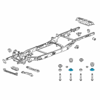 OEM 2016 GMC Canyon Cushion Diagram - 22910629