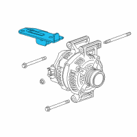 OEM Cadillac ATS Alternator Bracket Diagram - 22943305