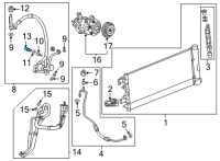 OEM 2022 Chevrolet Tahoe Pressure Sensor Diagram - 13511536