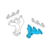 OEM Mercury Monterey Exhaust Manifold Diagram - 5F2Z-9430-B