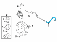 OEM 2022 Toyota GR86 Vacuum Hose Diagram - SU003-09858