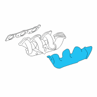 OEM 2007 Buick Lucerne Shield-Exhaust Manifold Heat Diagram - 12603296