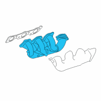 OEM 2007 Buick Lucerne Exhaust Manifold Diagram - 12580260