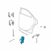 OEM 2010 Chrysler 300 Rear Door Latch Diagram - 4575893AB