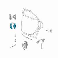 OEM 2005 Dodge Magnum Door Hinge Rear Left Lower Diagram - 5065099AC
