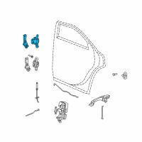 OEM 2008 Dodge Charger Rear Door Upper Hinge Diagram - 4575750AC