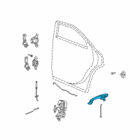 OEM 2010 Dodge Charger Handle-Exterior Door Diagram - 5065800AH