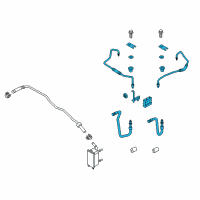 OEM 2013 Lincoln MKZ Tube Assembly Diagram - DP5Z-7R081-D