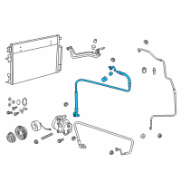 OEM Dodge Challenger Line-A/C Suction Diagram - 4596610AG