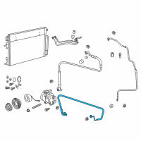 OEM Dodge Challenger Line-A/C Discharge Diagram - 4596611AD