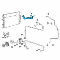 OEM 2013 Dodge Challenger Line-A/C Suction And Liquid Diagram - 68091029AD