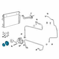 OEM 2014 Jeep Grand Cherokee PULLEY-A/C Compressor Diagram - 68084834AB