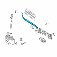 OEM Toyota Corolla Wiper Arm Diagram - 85211-02390