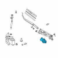 OEM 2020 Toyota Corolla Wiper Motor Diagram - 85110-02440