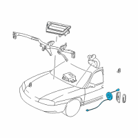 OEM Chevrolet Monte Carlo Coil Kit, Steering Wheel Inflator Restraint Module Diagram - 26087296