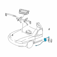 OEM 2000 Chevrolet Monte Carlo Coil Kit, Steering Wheel Inflator Restraint Module Diagram - 26087296