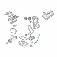 OEM 2003 Jeep Wrangler Tube-Oil Filler Diagram - 53010476AB