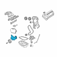 OEM Jeep Liberty Timing Cover Diagram - 53010484AA