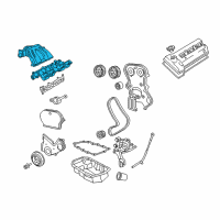 OEM 2004 Jeep Wrangler Engine Intake Manifold Diagram - 53013664AA