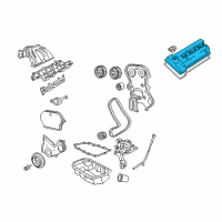 OEM 2005 Jeep Liberty Cover-Cylinder Head Diagram - 53010493AD