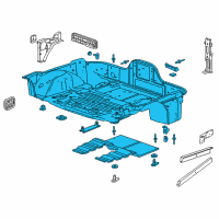 OEM Chevrolet Rear Floor Pan Diagram - 84226109