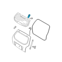 OEM 2005 Kia Sportage Hinge Assembly-Tail Gate Glass Diagram - 871501F001