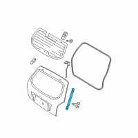 OEM 2007 Kia Sportage LIFTER -Tail Gate Glass Diagram - 871701F100