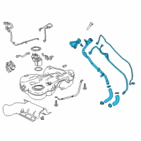 OEM 2020 Buick Regal TourX Canister Hose Diagram - 84392477