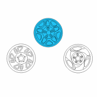 OEM 2000 Mercury Mountaineer Wheel, Steel Diagram - F87Z-1015-CC