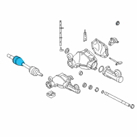 OEM 2007 Jeep Commander Boot Pkg-Half Shaft Diagram - 5140758AA