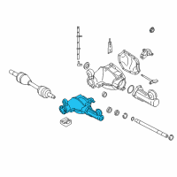 OEM Jeep Commander Axle-Service Front Diagram - 52111938AC