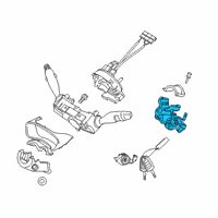 OEM Hyundai Palisade Body & Switch Assembly-STRG & Ign Diagram - 81910-J9110