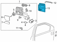 OEM 2022 GMC Sierra 3500 HD Lower Cover Diagram - 84468906